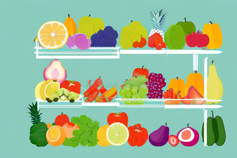 Køl – Sådan Vælger Du Det Bedste Køleskab A refrigerator open with a variety of fresh fruits